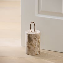 Mara Beige Marble Doorstop