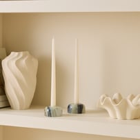 Terra Green Marble Candle Holder