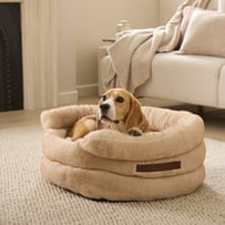 Ziggy Pebble Zurich Recycled Fur Pet Bed