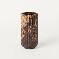 Marmo Red Levanto Marble Scalloped Vase