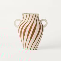 Raya Pecan & Cream Medium Vase