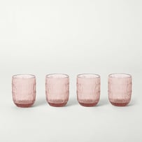 Etched Pink Tumbler Pack of 4