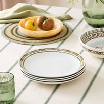 Artefact Green Dinner Plate Set of 4