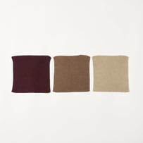 Hudson Chocolate & Smoke Cotton Bamboo Knitted Washcloths