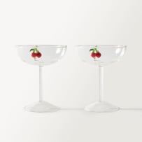 Cherry Coupe Glass Pack of 2