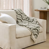 Mira Chive Woven Throw