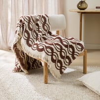 Mira Coffee Woven Throw