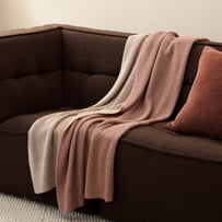 Bendigo Rose Knitted Throw