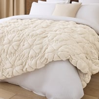 Moonflower Natural Throw