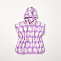 Daisy Floral Lilac Hooded Baby Bath Towel