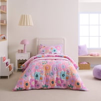 Poppy Floral Quilted Quilt Cover Set