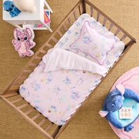 Disney Stitch Aloha Pink Cot Quilt Cover Set