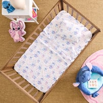 Disney Stitch Aloha White Cot Sheet Set