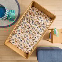 Dinosaur Friends Ecru Flannelette Cot Sheet Set