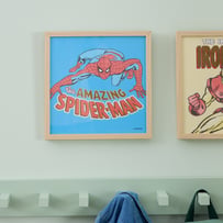 Marvel Comics Spiderman Blue Wall Art