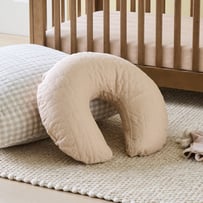 Vintage Washed Linen Macadamia Nursing Pillow