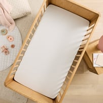 Jersey Grey Marle Stripe Fitted Sheet Pack of 2