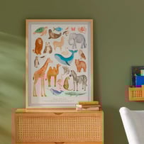 Animals of the World Wall Art