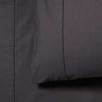 Fresh Cotton Percale Coal Pillowcases