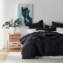 Villa Charcoal Quilt Cover Separates