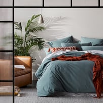 Stonewashed Cotton Sage Quilt Cover Separates