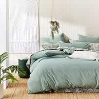 Stonewashed Cotton Gumleaf Quilt Cover Separates