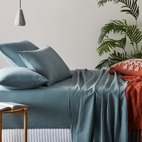 Stonewashed Cotton Sage Sheet Separates