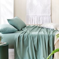 Stonewashed Cotton Gumleaf Sheet Set