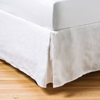 Vintage Washed White Linen Valance