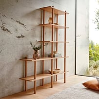 Mark Tuckey Boston 5 Tier Oak Shelving 