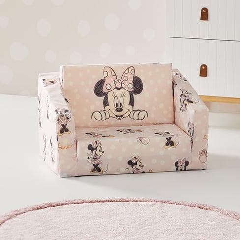 kids mickey mouse single foldable cushioned seat