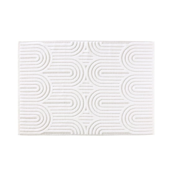 Archie White Marle Bath Mat