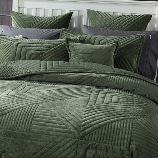 Samatra Olive Coverlet Set + Accessories