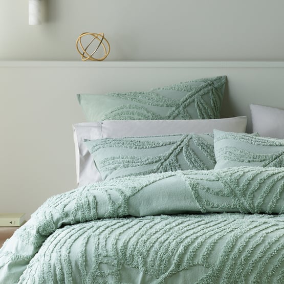 Foliage Sage Bedspread Set