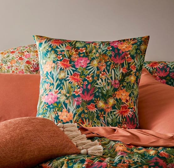 Pia Multi Bamboo Cotton Pillowcase