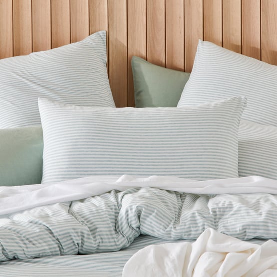 Ultra Soft Jersey Stem Stripe Quilt Cover Separates