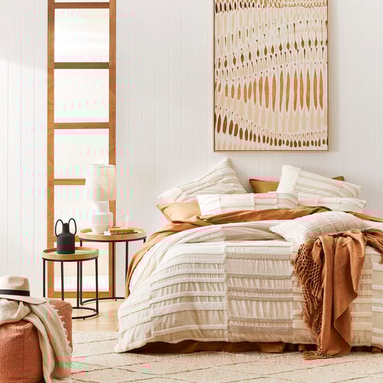 Bailey Natural Tufted Quilt Cover Separates