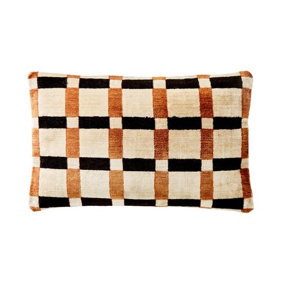 Delancey Brown & Black Velvet Cushion