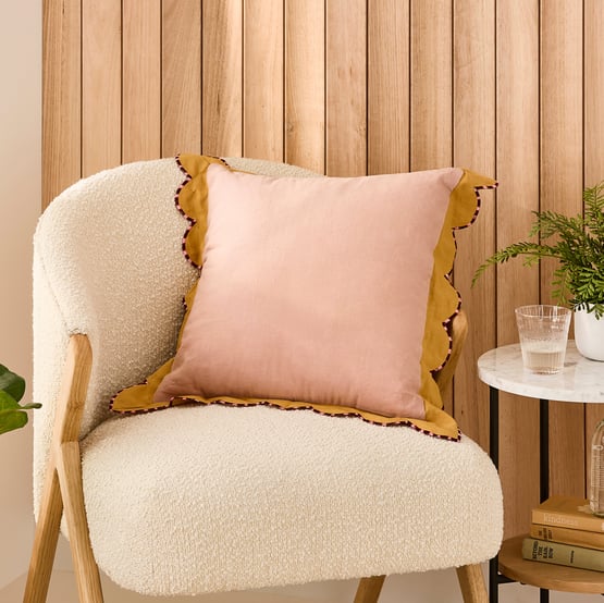 Ari Pink & Mustard Cushion