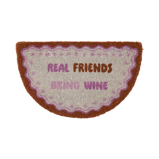 Coir Real Friends Bring Wine Doormat