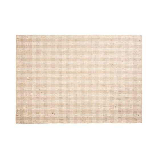 Romeo Ivory & Beige Check Rug
