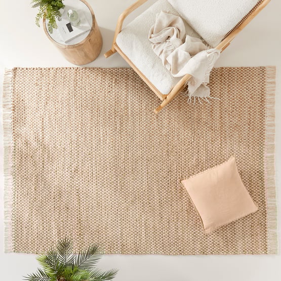 Palermo Natural Check Rug