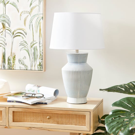 Madrid Blue & White Table Light