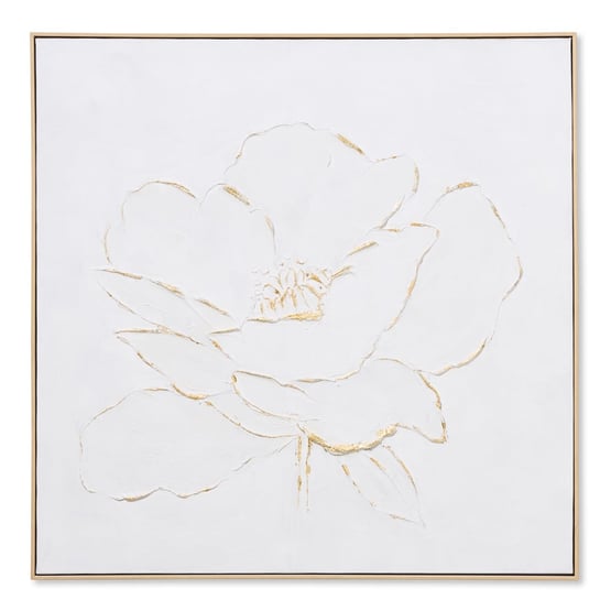 Moma White Flower Canvas