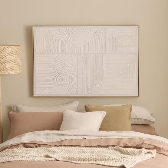 Moma White Modern Canvas