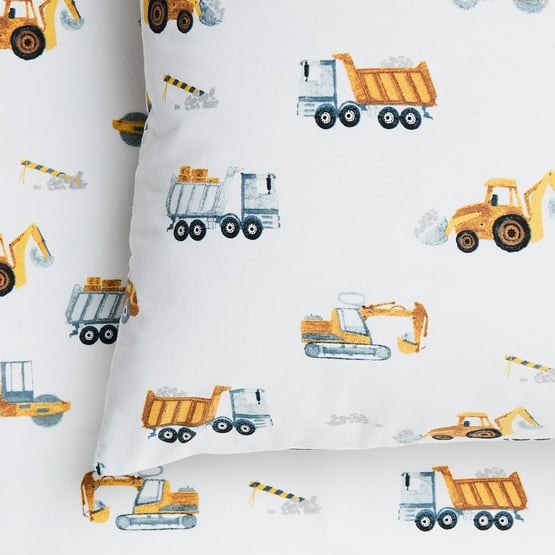Under Construction White Sheet Set