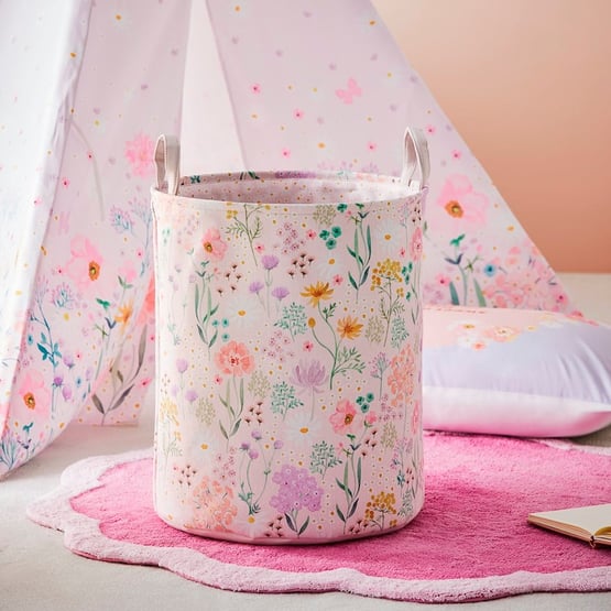 Sasha's Garden Printed Basket