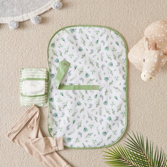 Olive Leaf Travel Change Mat 