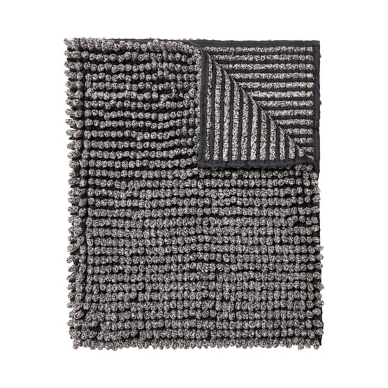 Microplush Graphite Marle Bobble Bath Mat