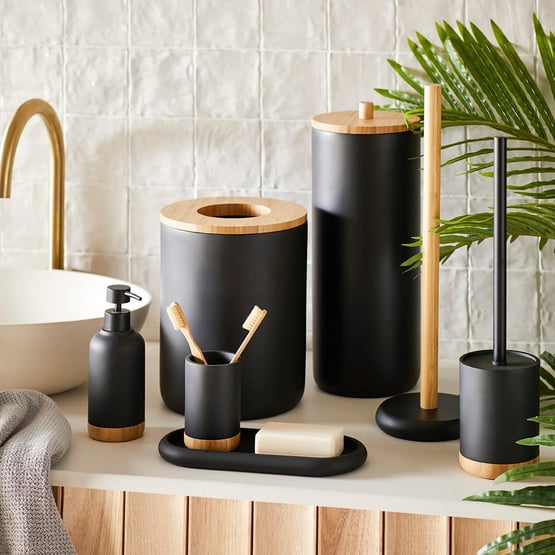Clayton Black Bathroom Accessories